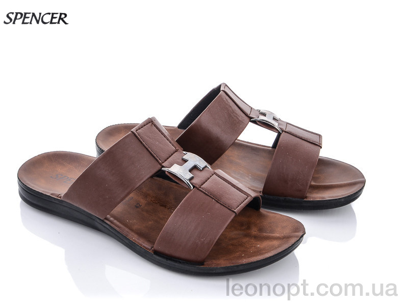 Шлепки Spencer 10348 коричневыйй