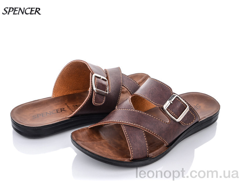 Шлепки Spencer 10461 коричневый