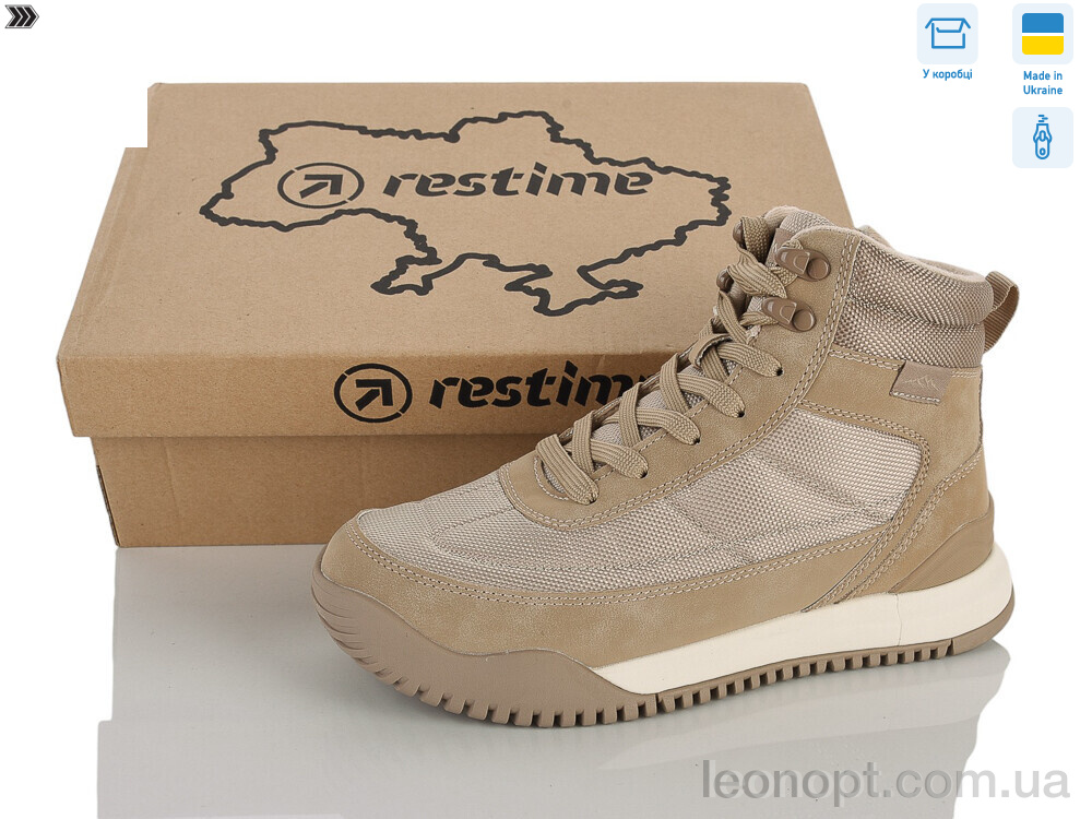 Черевики Restime AWZ26810 beige