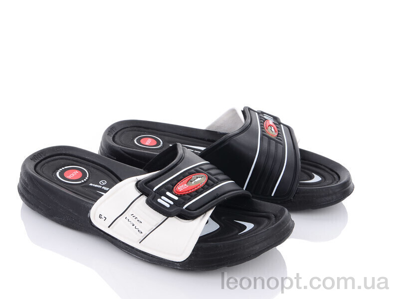 Шлепки Dan Marest 3R21M black-white