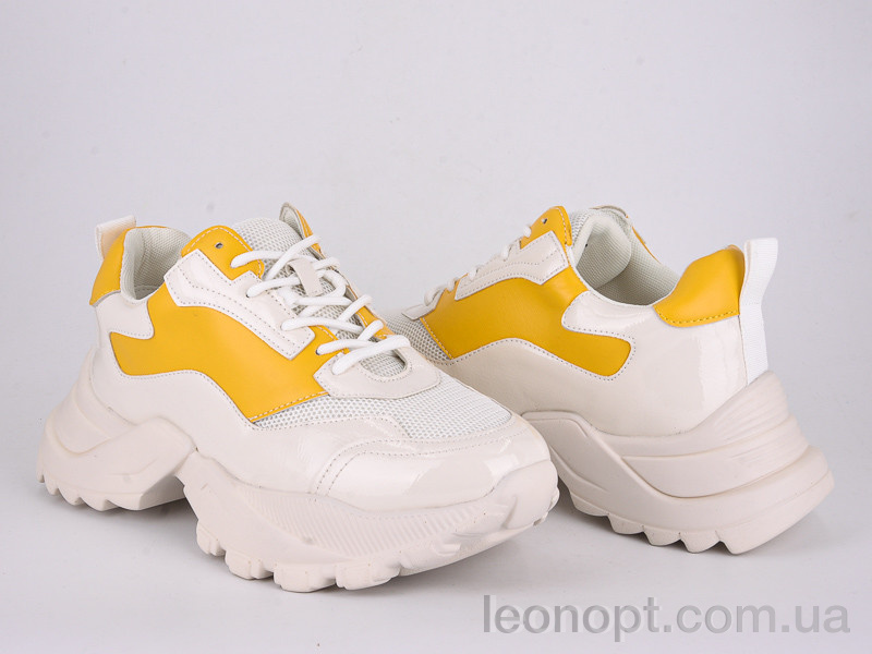 Кросівки Violeta 166-12 white-yellow