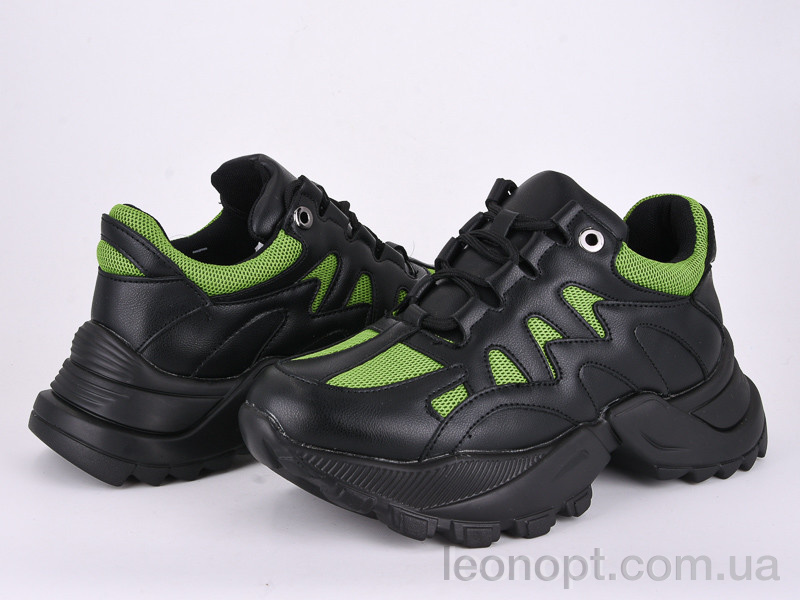 Кросівки Violeta 166-14 black-green