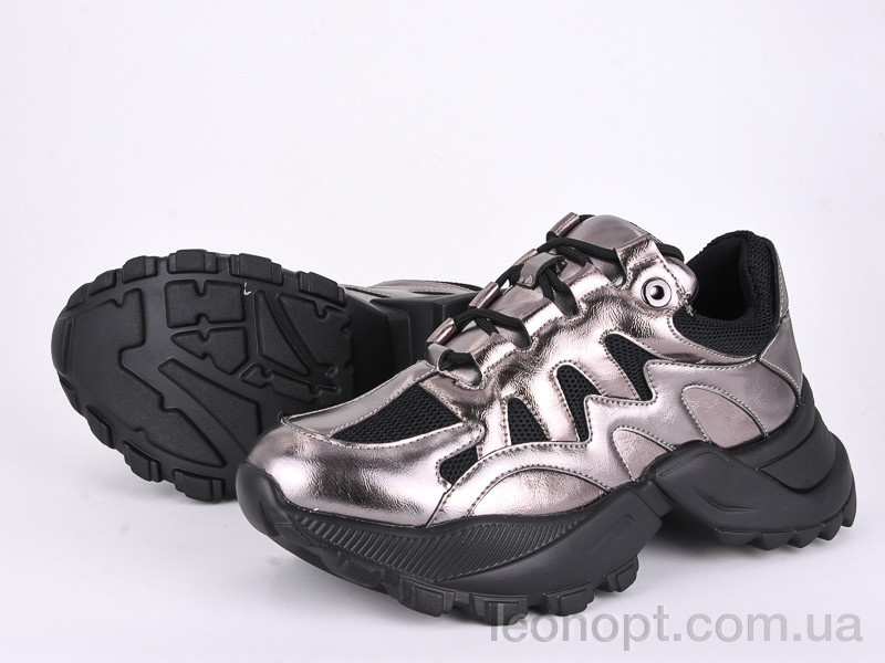 Кросівки Violeta 166-14 black-silver
