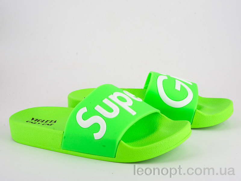 Шльопанці Violeta 8-305 green