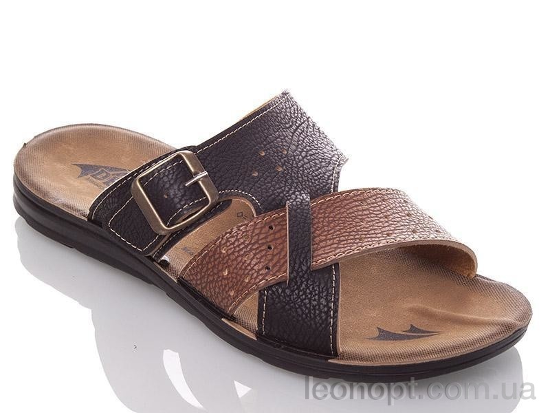 Шльопанці DeMur M6835 black-camel