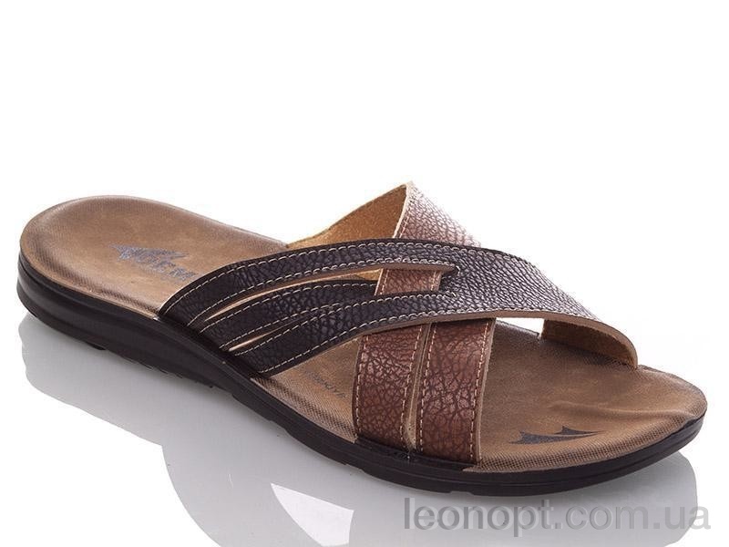 Шльопанці DeMur M6836 black-camel