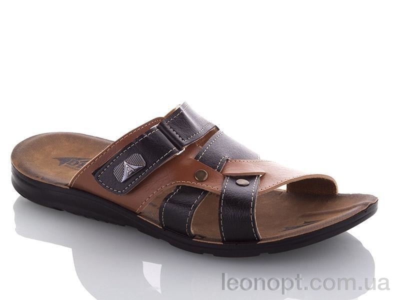 Шльопанці DeMur M6844G black-camel