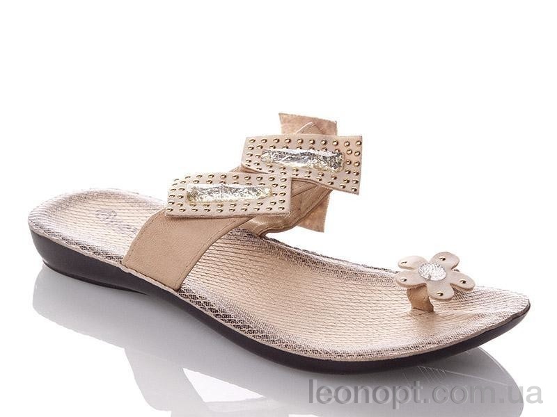 Шльопанці DeMur W07200-beige
