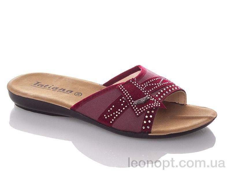 Шльопанці DeMur W3053-wine
