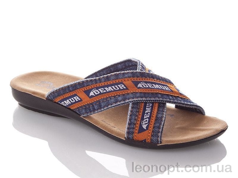 Шльопанці DeMur W3065-blue orange