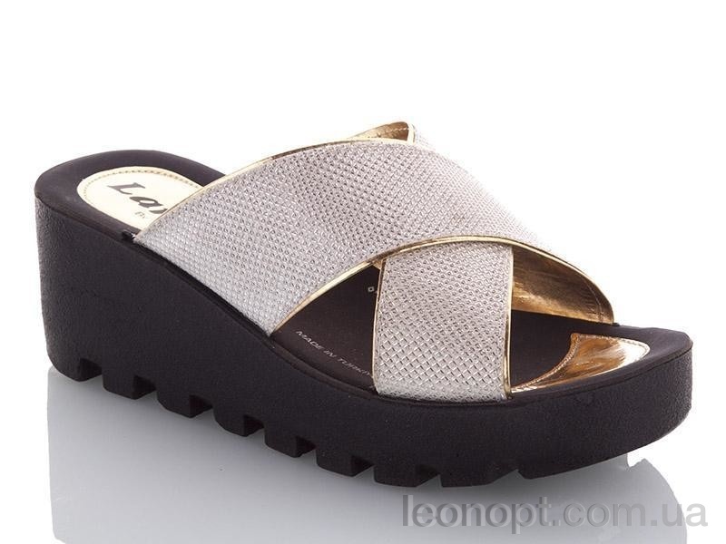 Шльопанці DeMur W777-19 white-gold