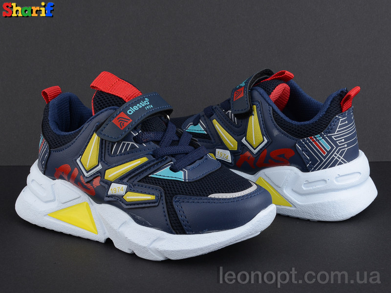 Кроссовки Sharif 049 blue-yellow (26-30)
