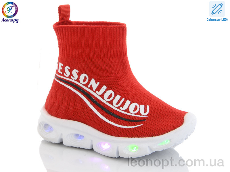 Кросівки Леопард AX059-111 red led