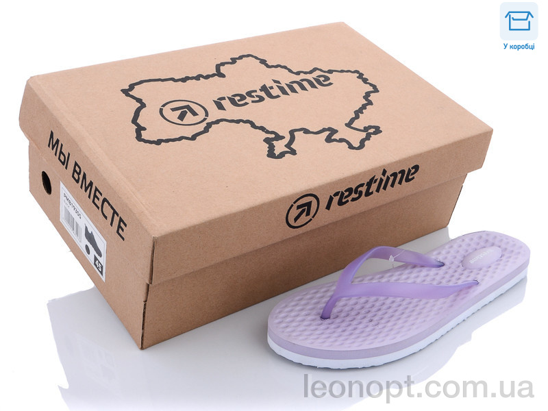 Шльопанці Restime FWL21642 Lavander