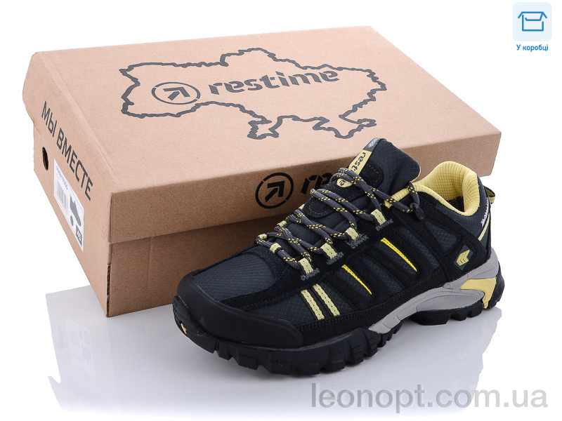 Кросівки Restime AW021853 d.grey-lemon