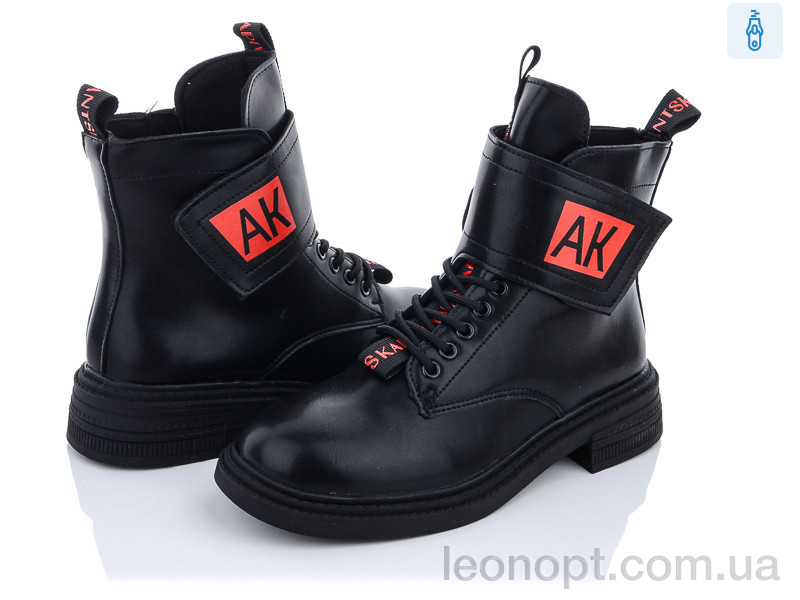 Ботинки Violeta 197-53 black-red