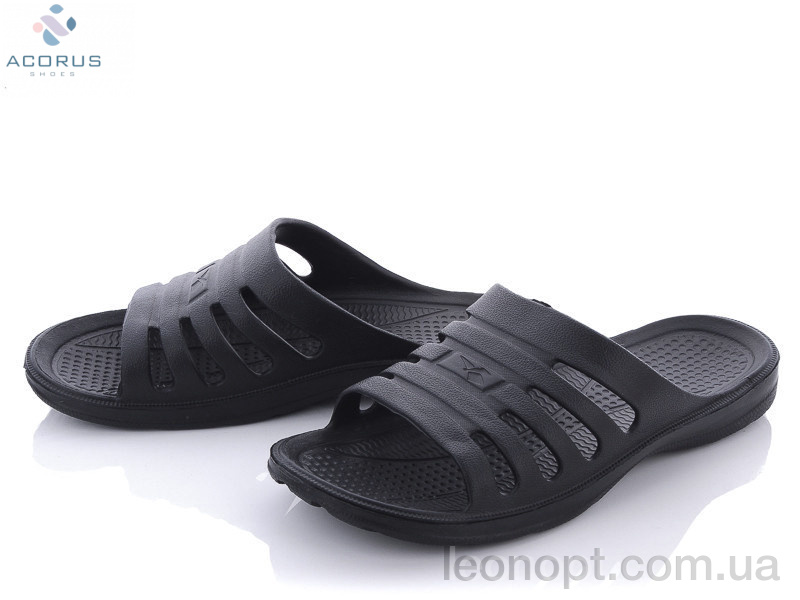 Шльопанці Acorus Краб М black