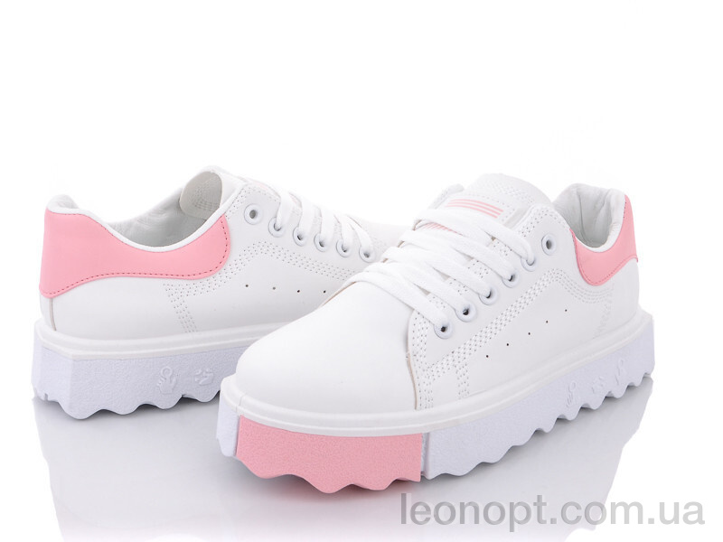 Кроссовки Violeta 169-19 white-pink