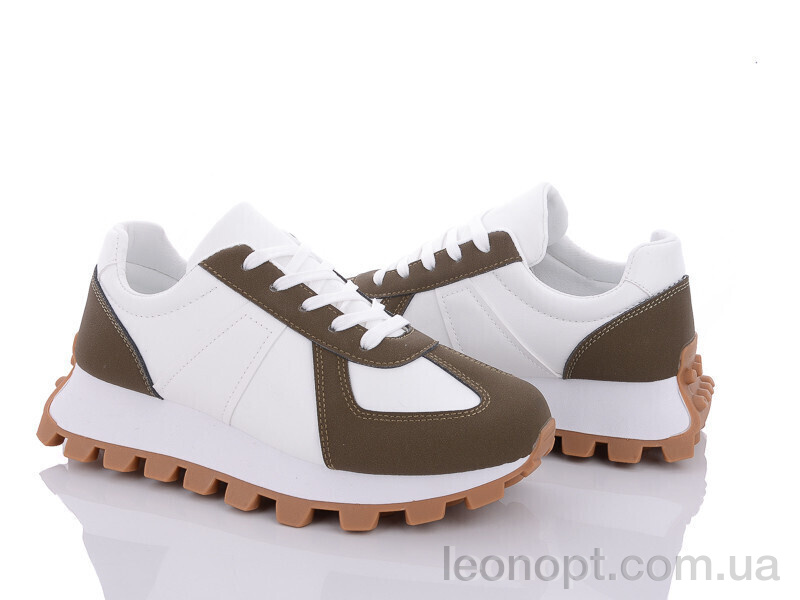 Кроссовки Violeta 149-9-7 white-olive