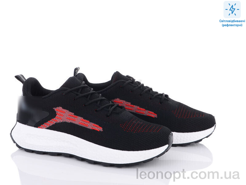 Кросівки Violeta 143-28 black-red