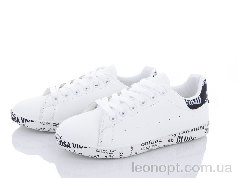 Кроссовки Violeta 9-782 white-black