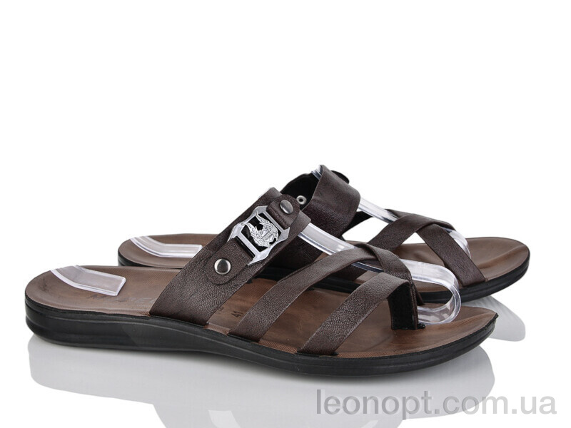Шльопанці Makers Shoes 0316 коричневий