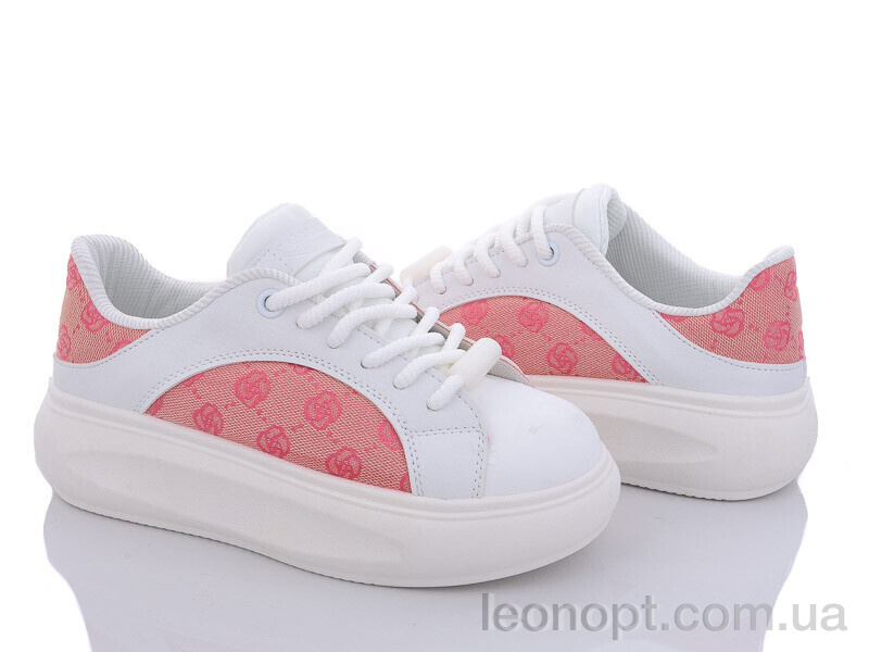 Кроссовки Violeta 186-23 white-pink