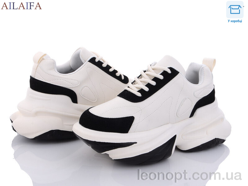 Кросівки Ailaifa 8202 beige-black