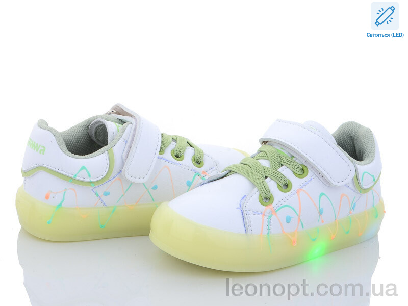 Кросівки Clibee NC57-1 green LED