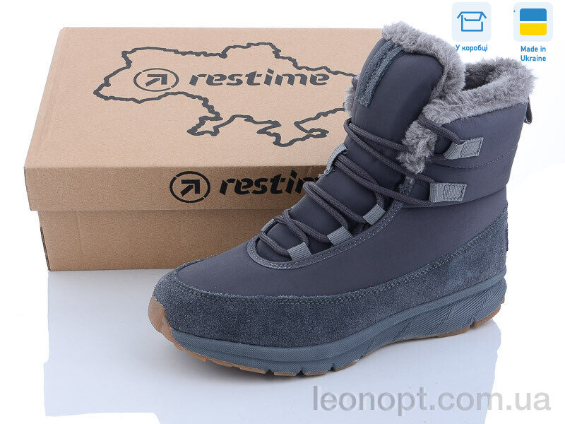 Черевики Restime TWZ23236 greyy