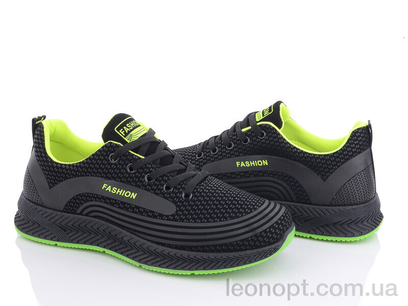 Кроссовки Violeta 197-144 black-green