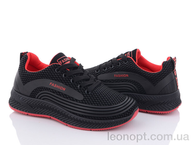 Кроссовки Violeta 197-141 black-red
