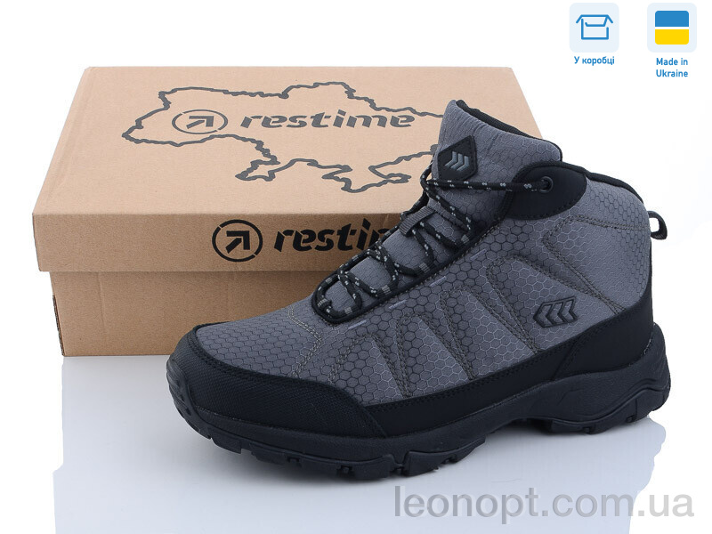 Черевики Restime PMZ23566 d.grey-black