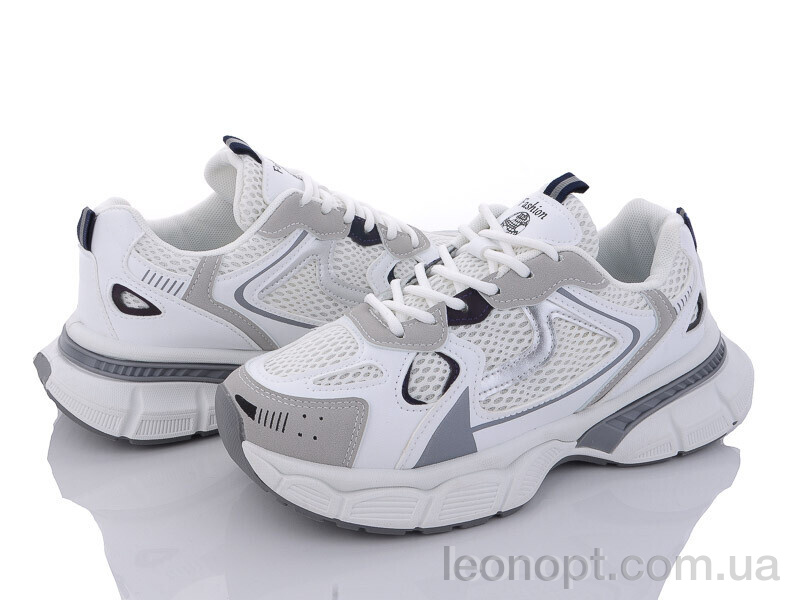 Кроссовки Violeta 136-21 white-grey