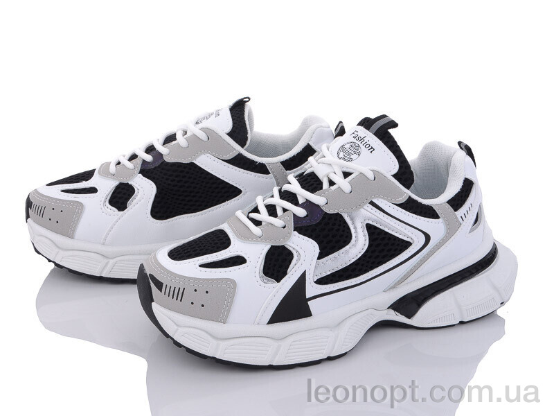 Кроссовки Violeta 136-21 white-black