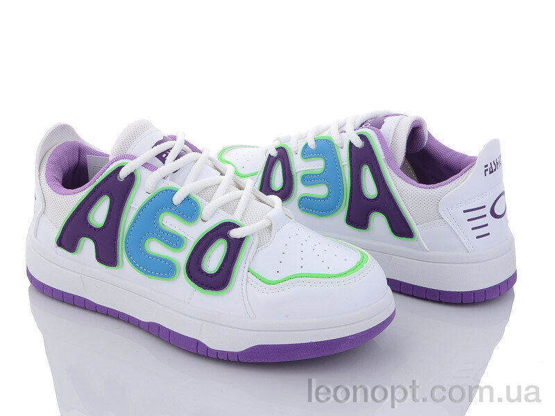 Кроссовки Violeta 182-28 white-purple