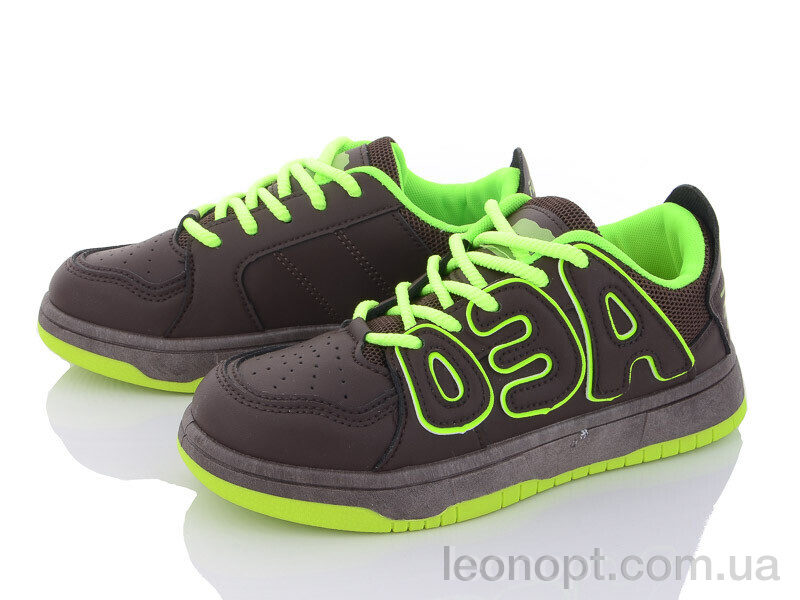 Кроссовки Violeta 182-28 coffee-green