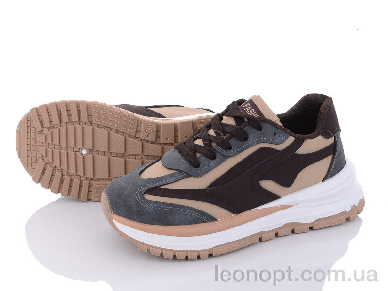 Кроссовки Violeta 172-31(172-40) beige-grey