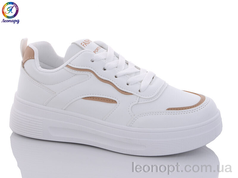 Кросівки Леопард F2188 white-beige
