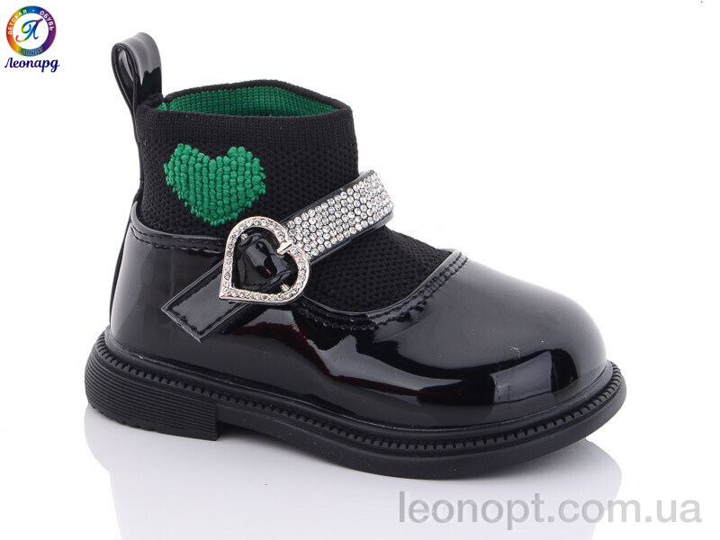 Туфли Леопард M6619-2 black-green