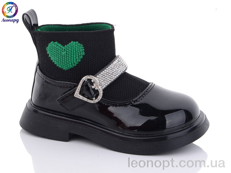 Туфли Леопард F6619 black-green