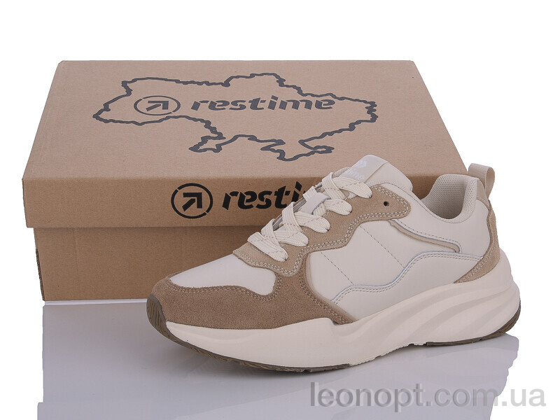 Кросівки Restime AWB24014 beige