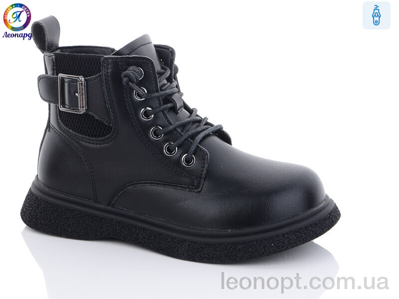 Черевики Леопард 9017 black