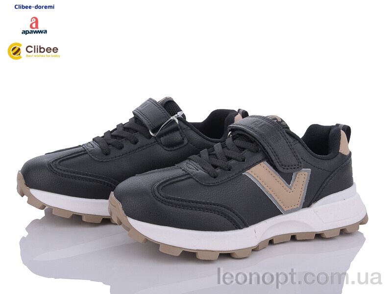 Кроссовки Clibee-Doremi EC276 black-khaki