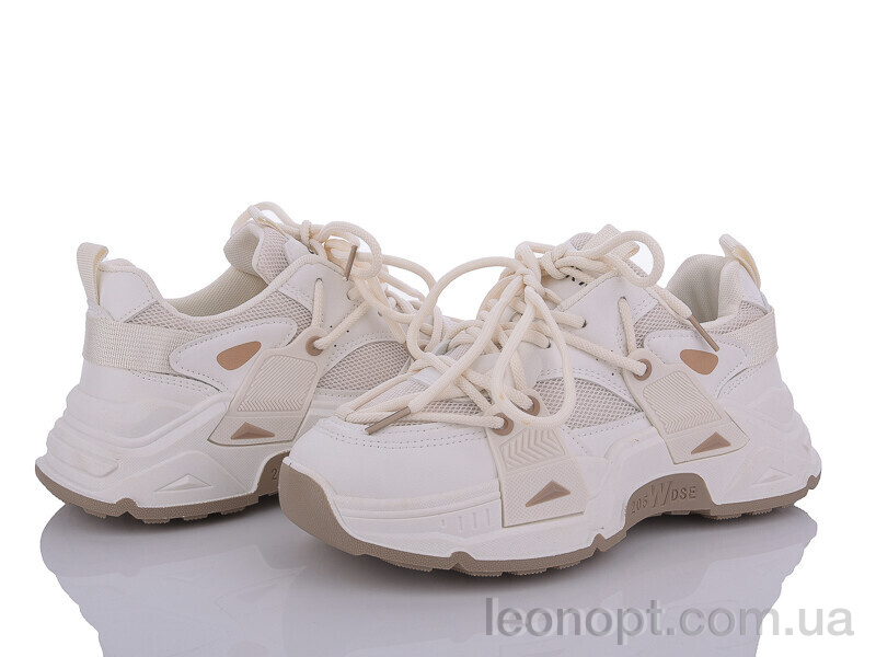 Кроссовки Violeta 182-30 white-khaki