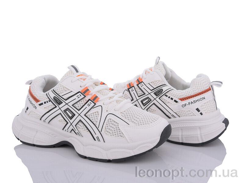 Кроссовки Violeta 177-28 white-orange