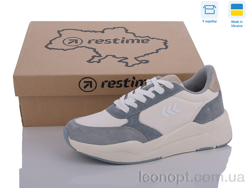Кроссовки Restime FWB24083 l.grey-blue