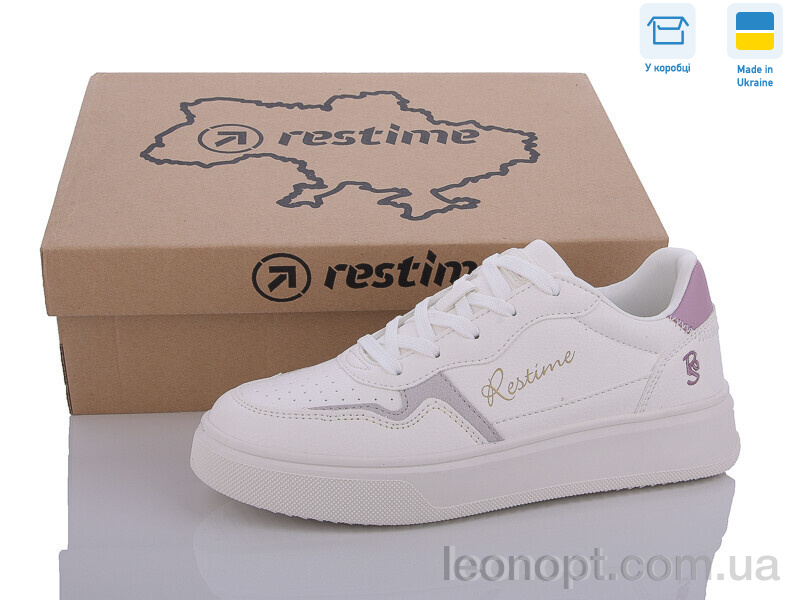 Кросівки Restime FWB24078 white-purple