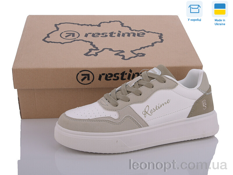 Кросівки Restime FWB24078 white-olive