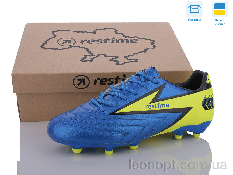 Футбольне взуття Restime DMB24127-2 royal-lime